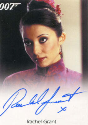 James Bond Archives 2015 Autograph Card Rachel Grant as Peaceful Desire