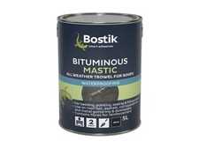 Bostik "ALL WEATHER" Trowel Applied Bituminous Mastic Black 5 Litre