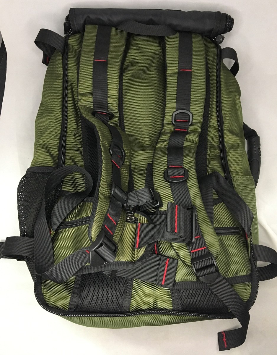 KAKA Travel Backpack Carry On Backpack Durable Convertible Duffle Bag  Green/Blk