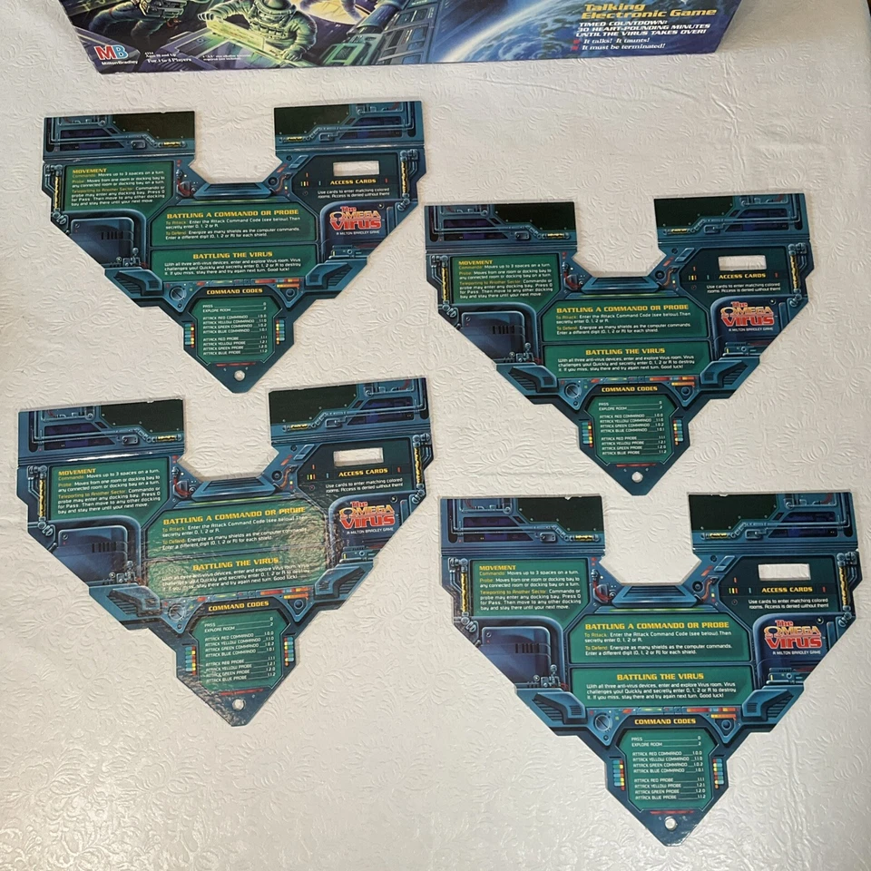 The Omega Virus Talking Electronic Board Game Working MB 1992 - Image 4 of 4