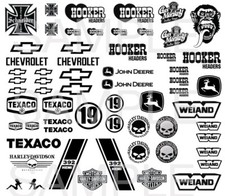 Black White Favourites 3 1:64 WATER-SLIDE DECALS FOR HOT WHEELS, MATCHBOX,
