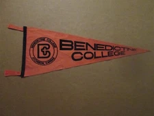 NCAA Benedictine College Eagles Vintage Circa 1990's Team Logo College Pennant