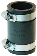NEW FERNCO P1056-125 1 1/4" PVC RUBBER BLACK FLEXIBLE COUPLING USA 6766695