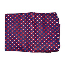 New Navy Blue Red White Stars 1.5 Yards Fabric Material Patriotic USA Flag