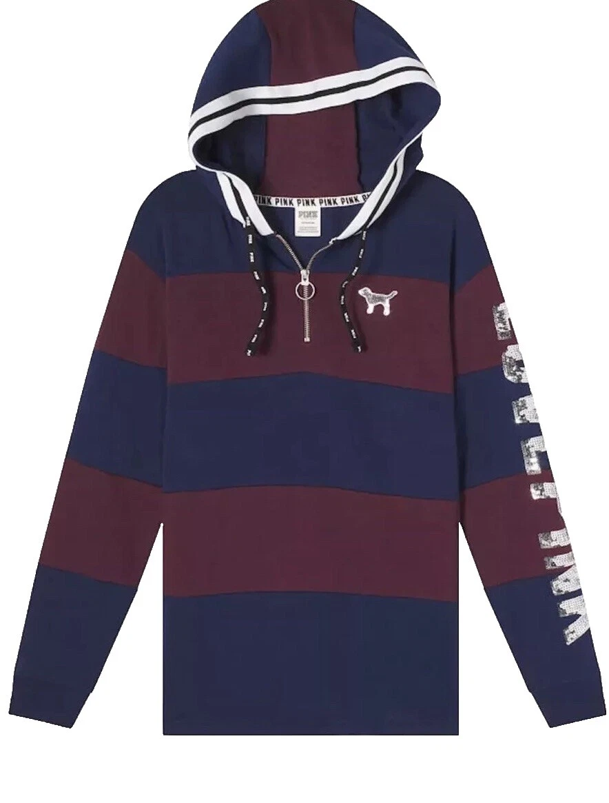 By Victoria's Secret Striped Regular Size Hoodies & Sweatshirts for Women