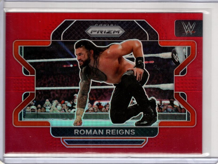 ROMAN REIGNS 2022 Prizm WWE Red #d /299