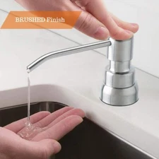 Kitchen Under Sink Counter Soap Dispenser Oil Rubber Bronze Pump