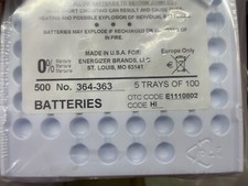 QTY-100 ENERGIZER 364-363TZ / 364/363 SR621 SR621SW Silver Oxide Batteries
