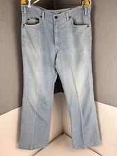 Vintage Levis Jeans For Men Size 36X30 Boot Cut 43425 Orange Tab Light Wash 80s