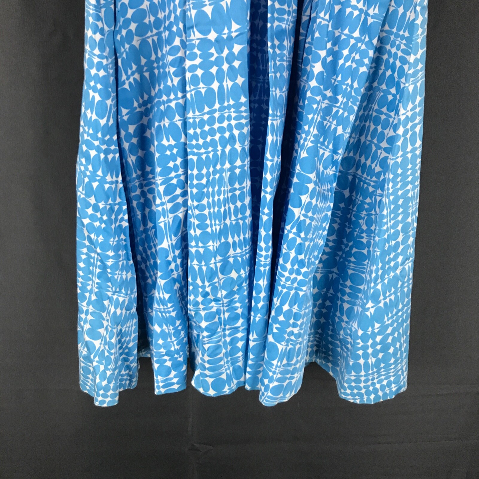 Calvin Klein Blue White Circles Sleeveless Sheath Dress See Photos/Description thumbnail 14