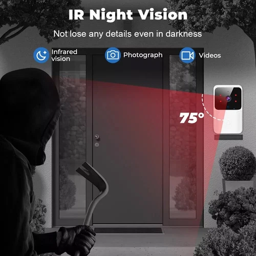 Timbre de video inalámbrico WiFi inteligente anillo de seguridad teléfono cámara timbre intercomunicador - Imagen 15 de 17