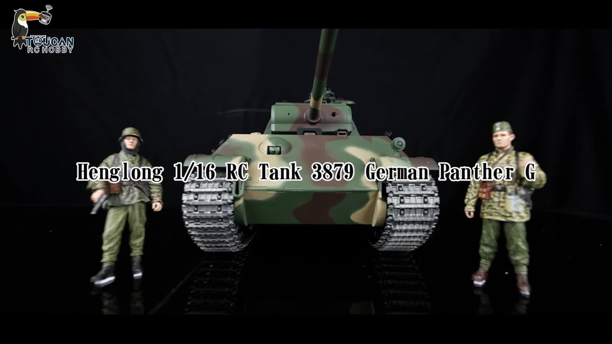 Henglong 1/16 7.0 German Panther G RTR RC Tank 3879 Metal Track BB
