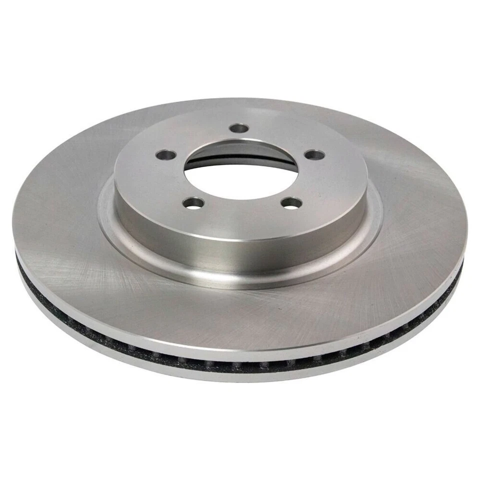 Kit de rotor de freio a disco traseiro dianteiro TRQ e pastilhas de cerâmica Posi para caminhão aviador Lincoln - Imagem 2 de 4