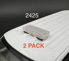 2 Pack 1/24 25 Mini Whelen Edge Lightbar Gray Top Cover Police Sheriff Fire