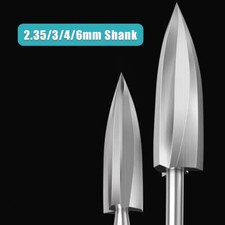 2.35/3/4/6mm Shank Woodworking Carving Knife Milling Cutter Wood Engraving Tool