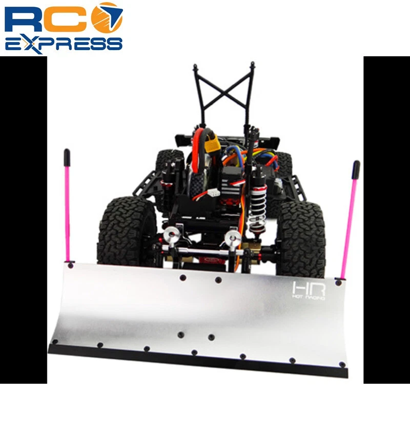 Hot Racing Axial SCX10 SCX10 II Silver Aluminum Snow Plow Kit SCX1213P08 - Image 4 of 4