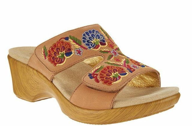 alegria embroidered sandals