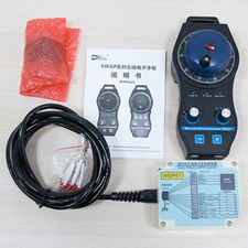 5-Axis Wireless MPG CNC Handwheel Pendant 100PPR for FANAC SIEMENS MITSUBISHI sz