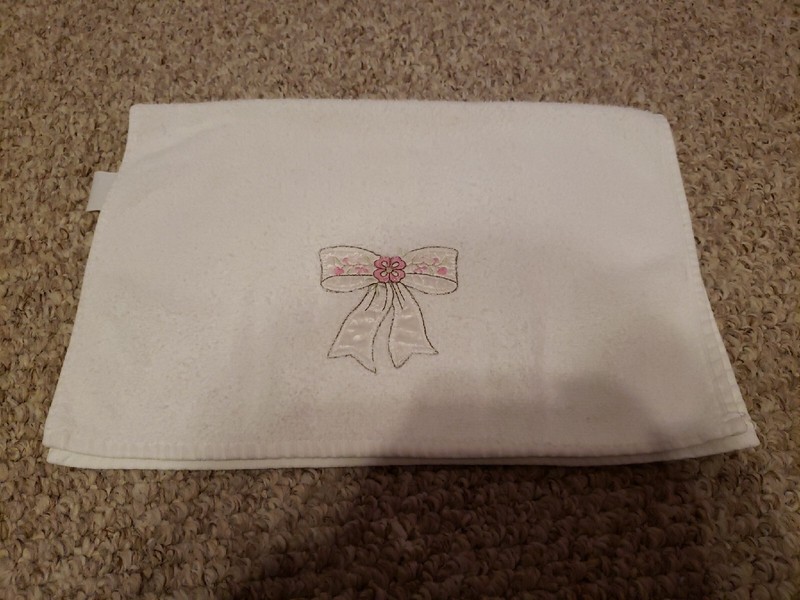 Vintage Cannon Jubilee Towel Hand  Bow White Guests 