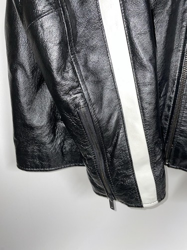 Street Legal Jacket Size XL Leather Black Full Zip Motorcycle Biker - Picture 8 of 21