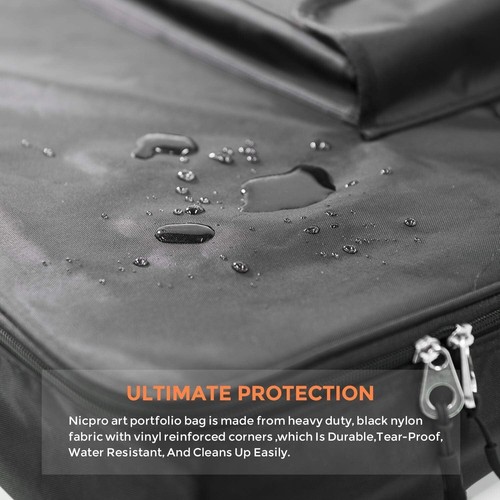 Lightweight Art Portfolio Bag 24 x 36 - Soft-Sided with Multi-Storage Pockets - 第 8/10 張圖片