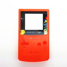 Clear Orange Picachu VS Eeve Housing Case Shell for Nintendo Game Boy Color GBC