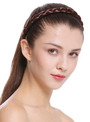 Haarband Haarreif geflochten Tracht traditionell mittelbraun braid CXT-006008