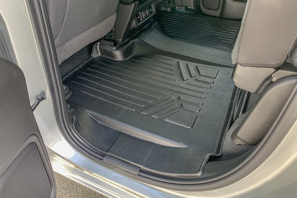 SMARTLINER Custom Fit Floor Mats 2 Row 2019-2025 Chevy Silverado GMC Sierra 1500 Foto 4 de 4