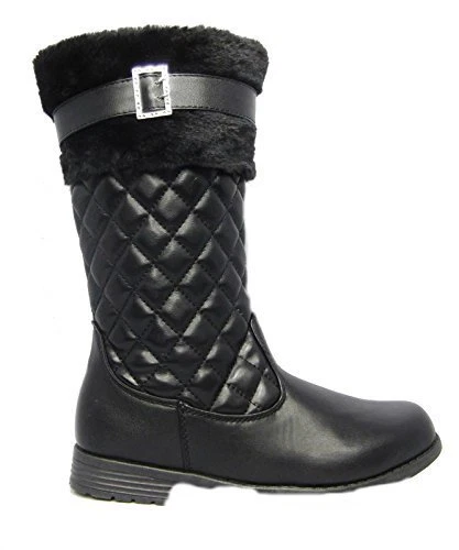 Girls quilted hotsell boots
