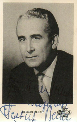 Autograph - Herbert Beckh