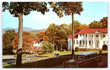 Postcard Blue Ridge NC College Hall and Abbott Hall Blue Ridge Assembly
