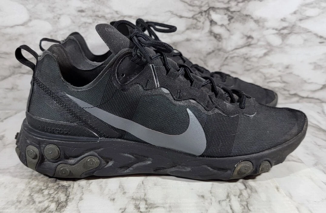 Nike epic react 55 triple best sale black