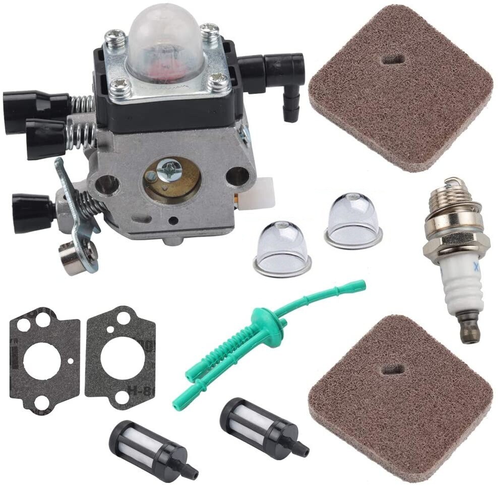 Kit Carburatore FS38 Compatibile Con Stihl FS45 FS55 FS55R - Include Filtro Aria, Candela E Tubi - 2