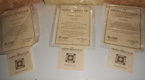 AMISH COLLECTION WILLITTS DESIGNS LOT OF 3 - 30011,30014, 30034 COA & BOXES - Picture 6 of 7