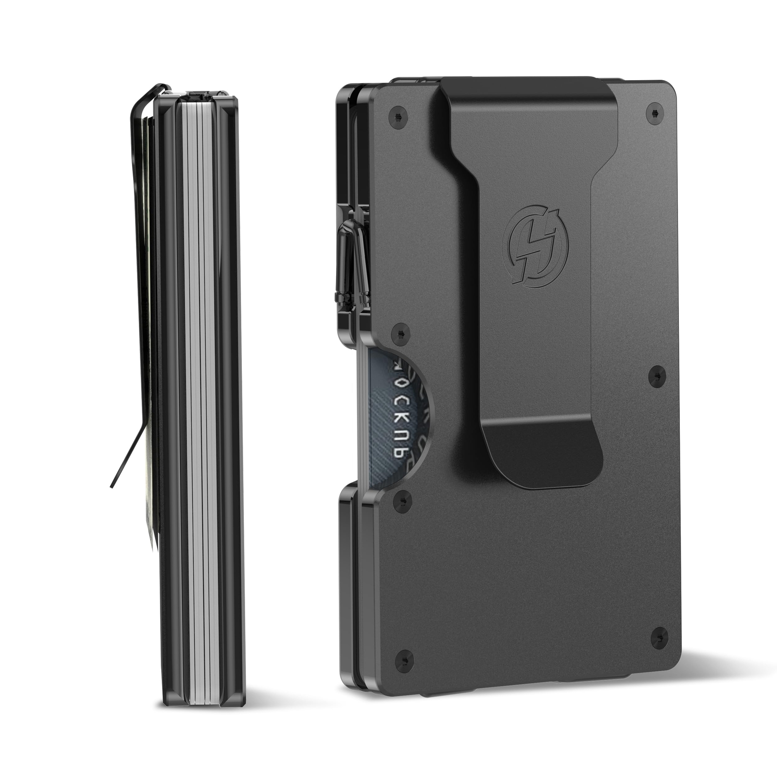 Slim RFID-Blocking Metal Wallet for Men with Removable Money Clip-image