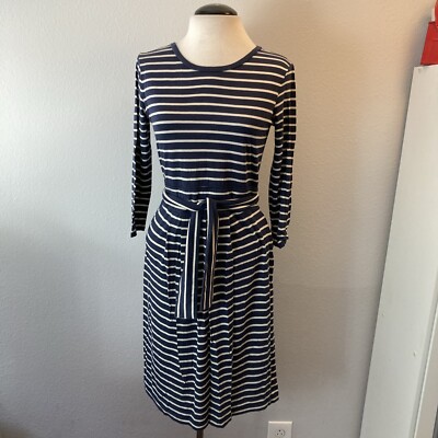 Max Mara Weekend Navy & White Stripe Jersey Knit Dress S | eBay Max Mara Weekend Navy & White Stripe Jersey Knit Dress S | eBay