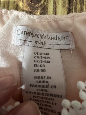 Robe Mini Fille Catherine Malandrino - Champagne/Rose - Taille US 6 (neuf Avec étiquettes)
