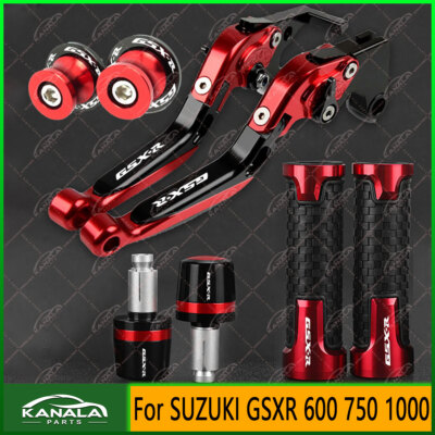 その他 kaaana For SUZUKI GSXR 600 750 1000 4PCS CNC Handle Grips Cap Brake