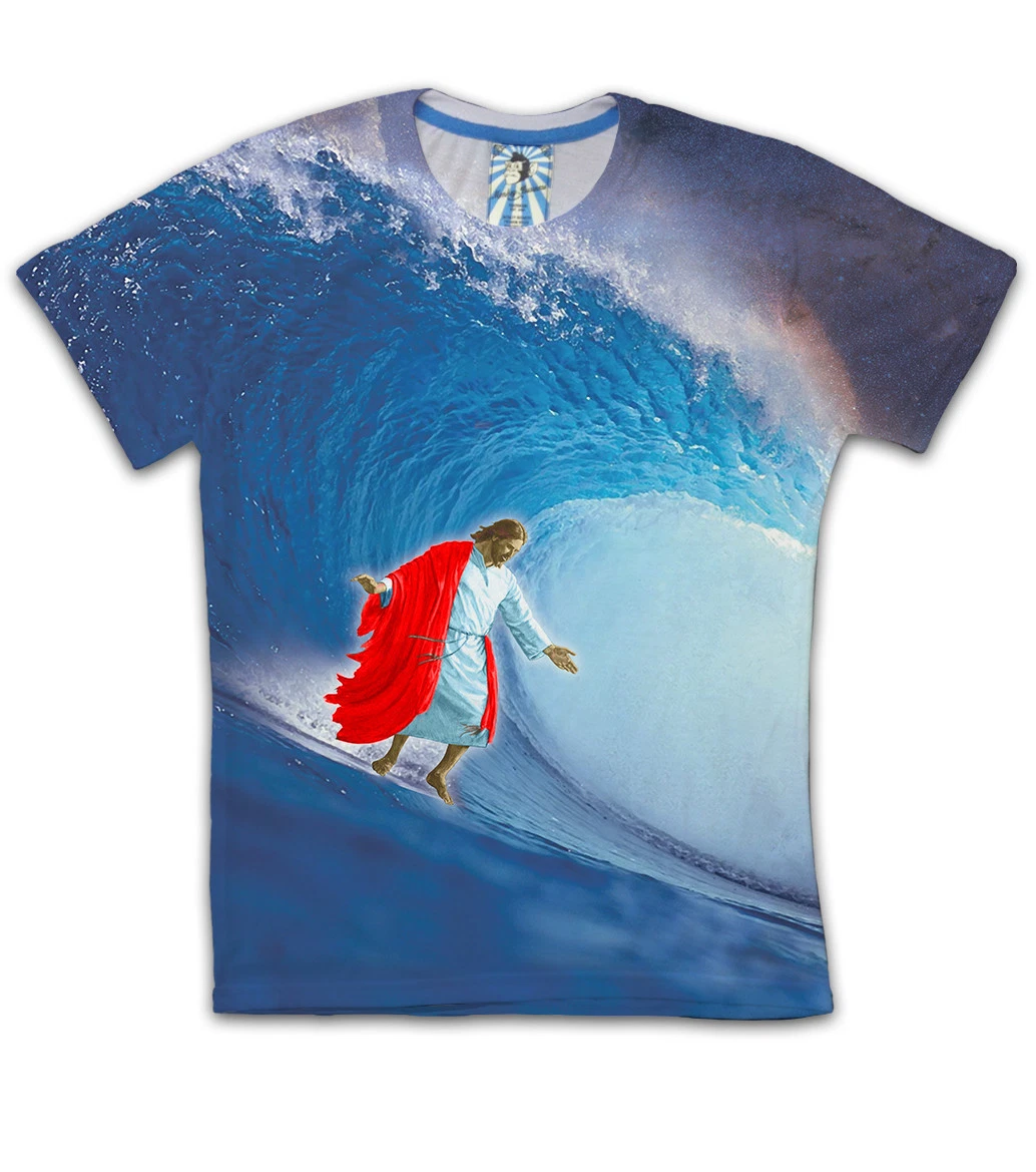Jesus surfing shirt outlet