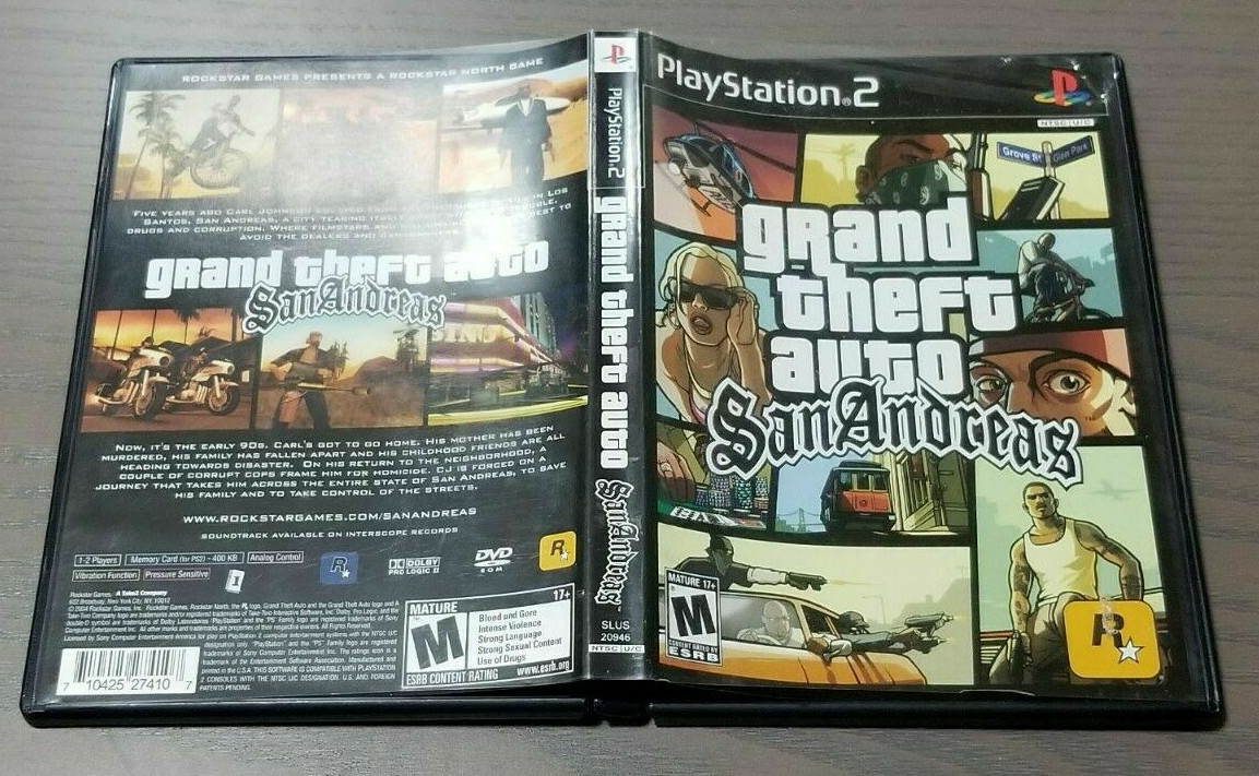 Grand Theft Auto: San Andreas (PS2) original Replacement