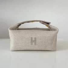 Hermès Sage Canvas Bride-A-Brac PM Case Bag