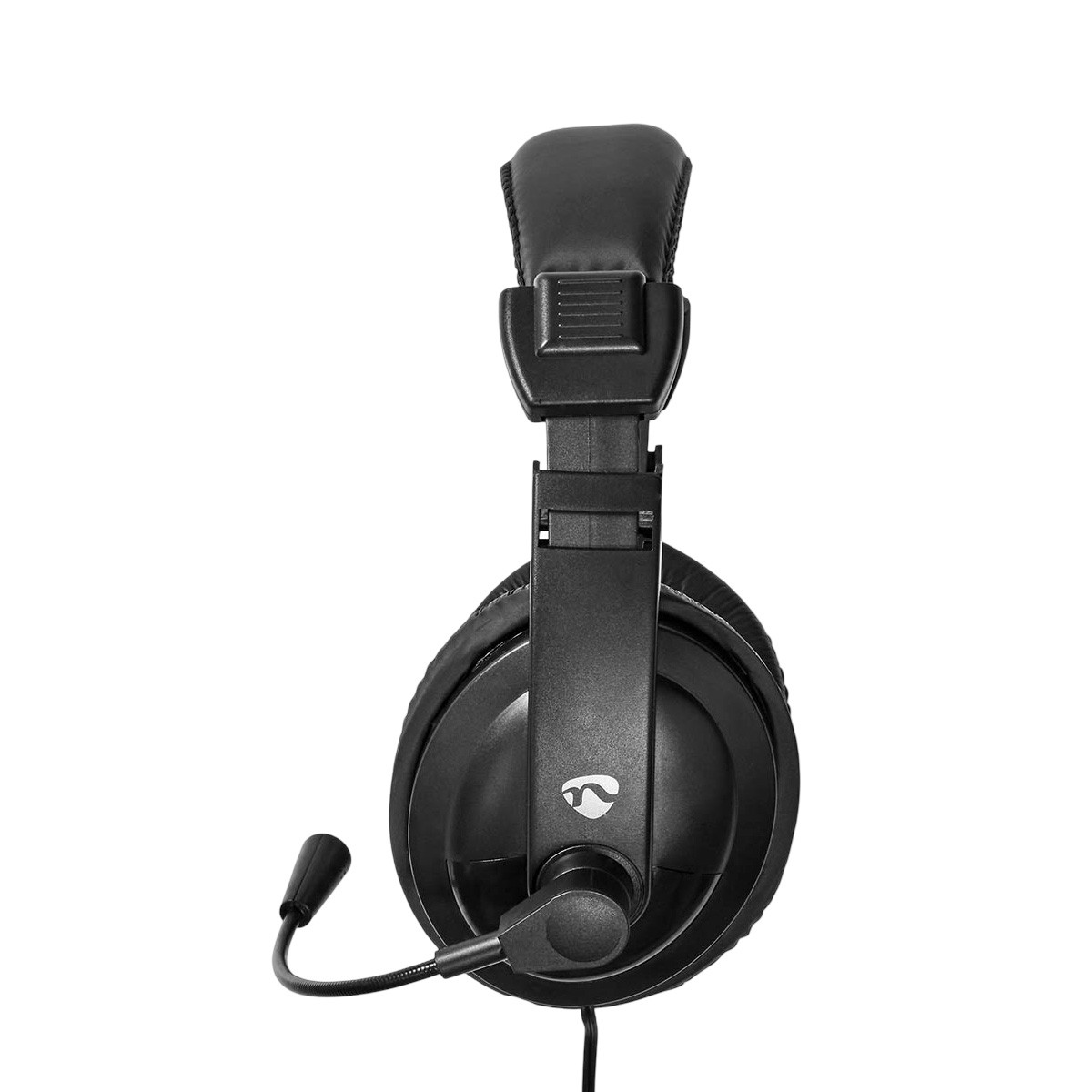 Casque PC Stéréo Nedis à double Jack 3.5mm doté d'un micro pliable antibruit