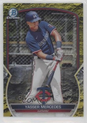 2023 Bowman Yellow Lunar Crater Refractor 41/75 Yasser Mercedes #BCP-99 0f28