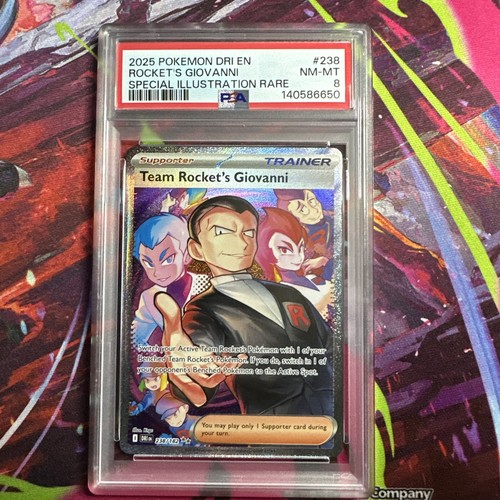 Team Rocket's Giovanni graded PSA 8 for sale on eBay
