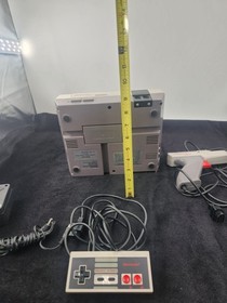 Nintendo NES Original With  Two Controllers, Cables, And Duck Hunt Gun Untested 