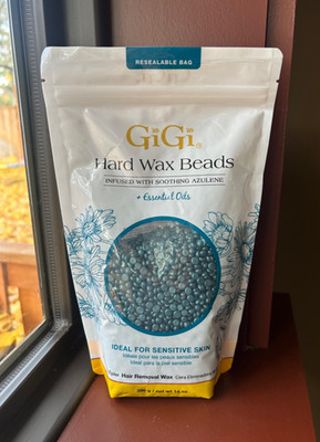 Gigi Hard Wax Beads With Soothing Azulene Hair Removal Wax Sensitive Skin 14 Oz.