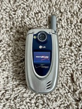 Verizon LG VX5200 Silver and Blue Cellular Flip Phone