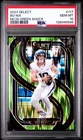 2024 Panini Select Neon Green Shock Premier Level Bo Nix RC Rookie /499 PSA 10