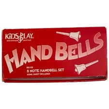 Kids Play Hand Bells 8 Note Musical Set Color Coded Educational Fun Montessori