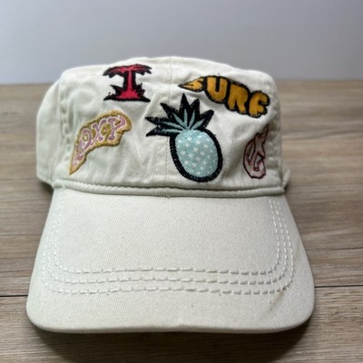 Roxy Surf White Hat Adjustable Adult Size OSFA White Baseball Cap